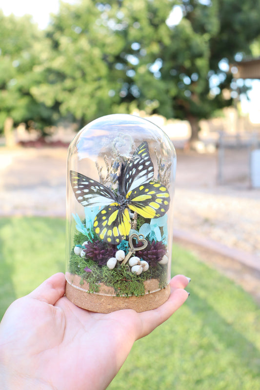 Enchanted Butterfly Glass Dome